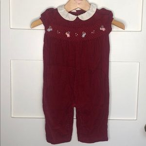 Vintage Janie and Jack Corduroy Romper